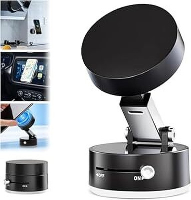 Viraan Vacuum Magnetic Mobile Stand A2 Black Mobile Holder