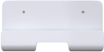 Sarvatr Mobile Holder with Adhesive Strips: Charging Holder for iPhone, Smartphones Acrylic Wall Shelf(Number of Shelves - 1, White)