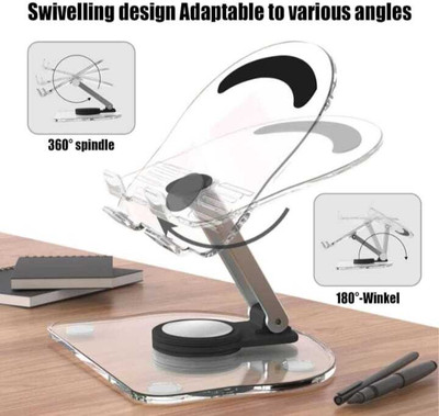 TECHGEAR Mobile Tablet Stand 360 Degree Adjustable Rotating Desktop Stand Mobile Holder