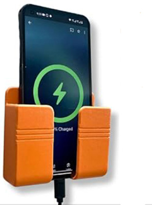 M/S DSNS Wall Mount Mobile Stand/Multi Purpose Stand with Hole for Phone Charging 1 Piece Mobile Holder