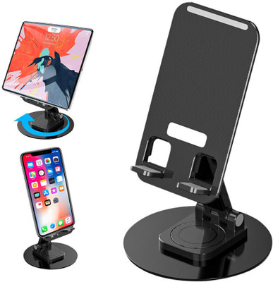 BROLAVIYA Foldable Desktop Cellphone Dock Stand with Anti-Slip Base, Fits for Smartphones/Tablets Mobile Holder