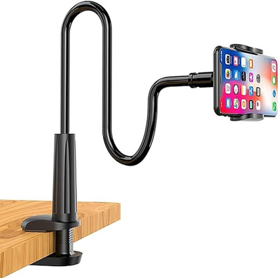 sounce Tabletop 360Adjustable Phone Holder Clip Flexible Gooseneck Clamp Long Arm Mount Mobile Holder
