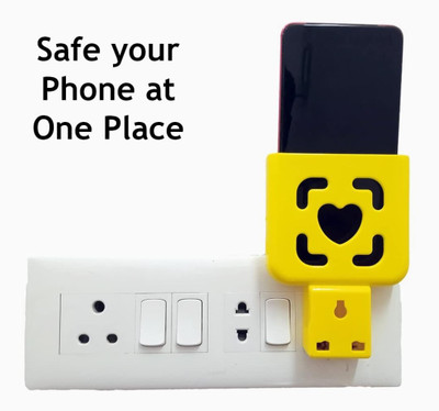 EasyFit New Wall Mount Holder Charging Stand with 3 Pin Plug Mobile Holder Mobile Holder