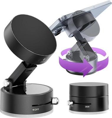 RHONNIUM Integrated Folding & Extendable Magnetic Smartphones Mount Mobile Holder