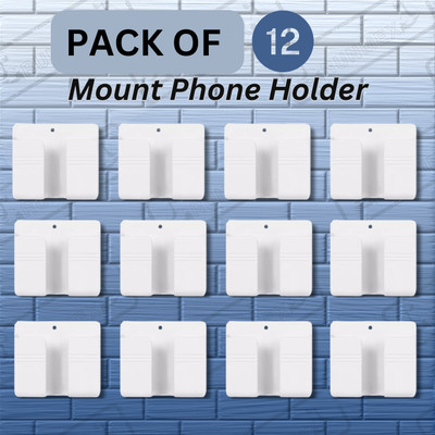 RUNMEX Wall-Mounted Mobile & Remote Holder PACK OF 12 Mobile Holder
