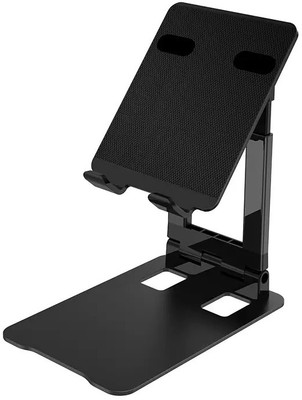 TECHGEAR Aluminum Base Foldable, Angle Height Adjustable Desktop and Tablet Stand Mobile Holder