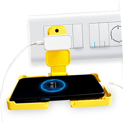 Chaebol NEW 2023 WALL HOLDER CHARGING PAD WITH GLOSSY LOOK AND STRONG BODY MOBILE STAND Mobile Holder