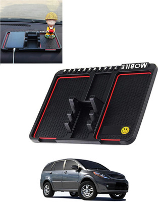 AYW Silicone Tray Mat For  Tata Aria(Black)
