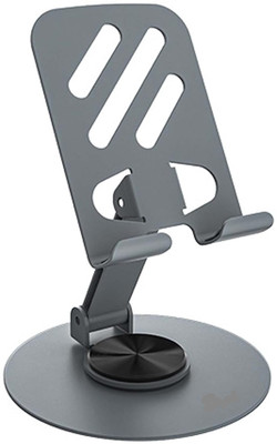 Druthers 360° Rotatable Phone Stand for Table, Multiple Height & Angle Adjustments, Metal Mobile Holder