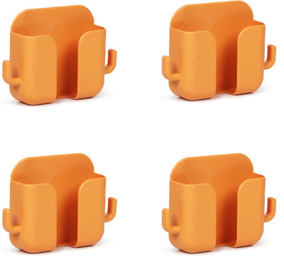 thekiteco. Wall Mounted Mobile Holder Mobile Stand Universal Phone Stand - Orange Pack of 4 Mobile Holder