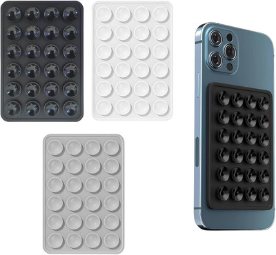 Hoccroxx 3 Pcs Multipurpose Hands-Free Sticky Pads, Anti-Slip Silicone Mobile Holder