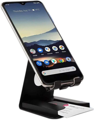 ALORNIKA MOBILE METAL STAND WITH CARD HOLDER METAL MOBILE STAND Mobile Holder
