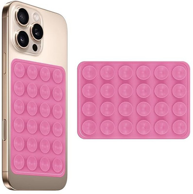 gripngo Phone Suction Sticker, Silicone Pink Suction Phone Case Mobile Holder