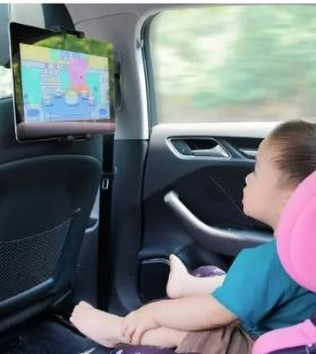 TECHGEAR Car Mobile Holder for Headrest(Black)