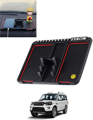 AYW Silicone Tray Mat For  Mahindra Scorpio(Black)