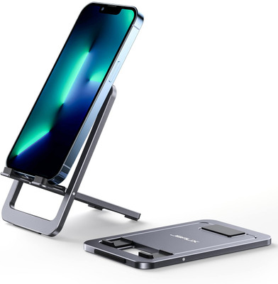 Verilux Cell Phone Stand, JSAUX Foldable Aluminum Adjustable Phone Holder for Desk Mobile Holder