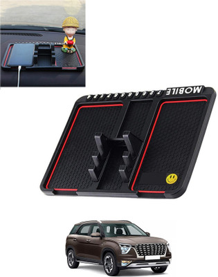 AYW Silicone Tray Mat For  Hyundai Alcazar(Black)