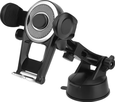 AMS Car Mobile Holder With 360° Rotation and Flexible Reusable Suction Cup Car Mount Mobile Holder