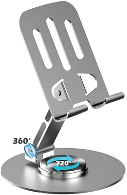 Mudo Foldable Tabletop Stand - Anti-Skid Adjustable Holder for Smartphones & Tabs Mobile Holder