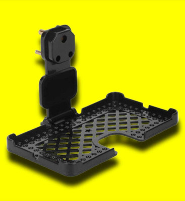 AirSoft Black Mobile Holder For Charging Wall Mount Hanging For All Mobile 3 Pin Socket Mobile Holder