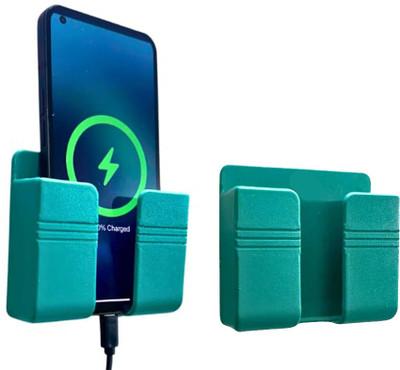 Flipkart SmartBuy Green Mobile Wall Stand for charging | AC/TV Remote Holder Phone Stand 2 Piece Mobile Holder