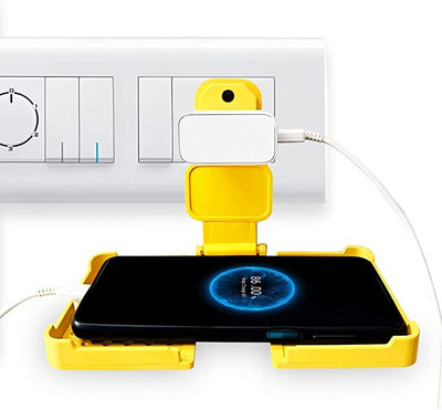 Chaebol Multi-Purpose Wall Holder Stand for Charging Mobile Just Fit in Socket Mobile Holder