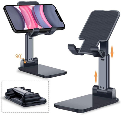 Eewe Portable Adjustable Phone Stand – Foldable Desk Holder for All Devices Mobile Holder