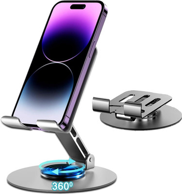 ALORNIKA Phone Holder With 360 ° Rotation Folding Tablet Desktop Holder Mobile Holder Mobile Holder