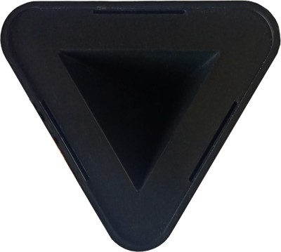 VCR Pyramid Shape 3-Sided Triangle Portable Mobile Stand for Desk Pack of 1 - Black Mobile Holder