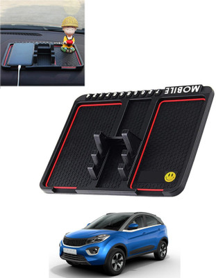 AYW Silicone Tray Mat For  Tata Nexon(Black)
