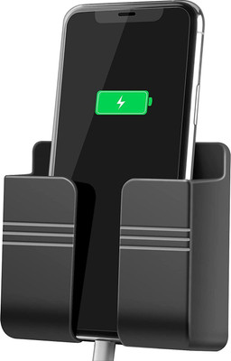 thekiteco. Black Wall Mounted Mobile Holder Storage Case for Remote Mobile Holder