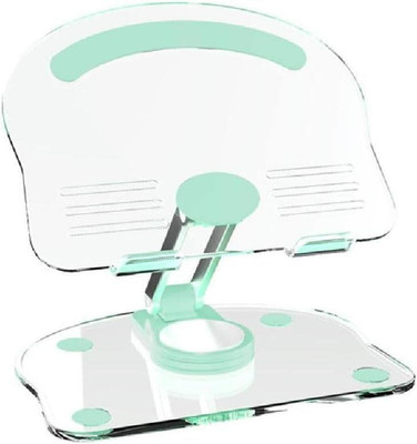 Dherik Tradworld 360° Rotating Acrylic Tablet Stand, Foldable Adjustable Transparent Mobile Holder