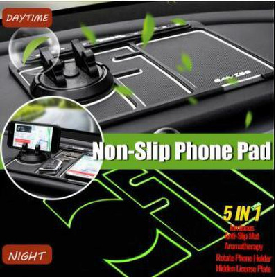 TECHGEAR Multifunctional Car Dashboard Anti Slip Mat Sticky Pad Gift Bumper Strip Mobile Holder