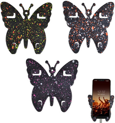 Redclip Butterfly Mobile Stand Mobile Wall Stand for Charging, Plastic Wall Mount Mobile Holder