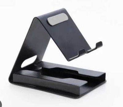 RK Trading nUniversal Mobile Stand With Visitig Card Holder (Black) Mobile Holder