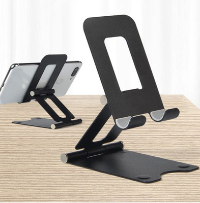 RECTITUDE Foldable Metal Phone Holder Portable for Mobile & Tabs Mobile Holder