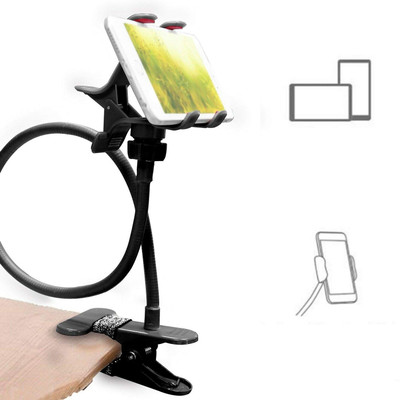 Wanzhow TOP Quality Lazy Stand With Adjustable 360 Rotating Phone Holder Clip Flexible Mobile Holder