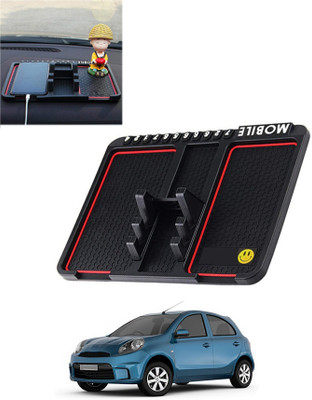 AYW Silicone Tray Mat For  Nissan Micra Active(Black)