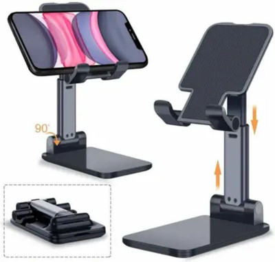 justcellz Adjustable Foldable Mobile Phone Stand / Holder for Smartphone/Tablets Mobile Holder