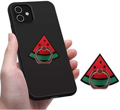 Renyke Finger Ring Kickstand with Compatible with All Mobiles and Tablet (Watermelon) Mobile Holder