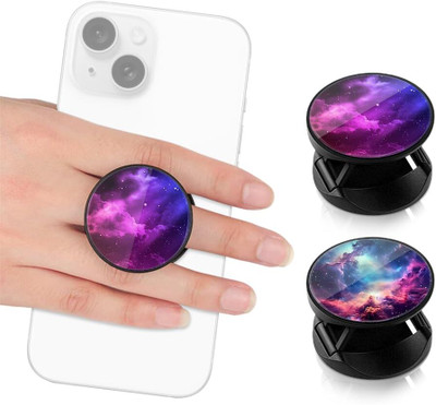 Zomei Phone Grip 2 in 1 Folding Stand Purple Nebula Mobile Holder