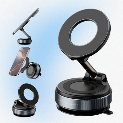 Wolcentra Compact Magnetic Mobile Stand with Strong Magnet Grip and Strong Magnet Grip Mobile Holder