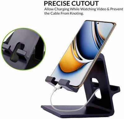 SHOP EXCITING Good Quality Double Sided Mobile Phone Holder Table Desk Plastic Stand Mobile Holder