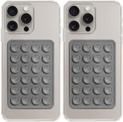 Meyaar 2 Pack Silicone Suction Phone Case Mount Phone Grip for Smartphones Mobile Holder