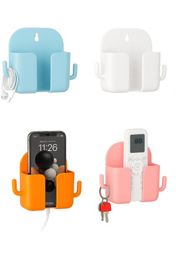 zekto Phone Charging Stand | Wall Mount 2 Hook Mobile Holder Pack Of 4 Mobile Holder