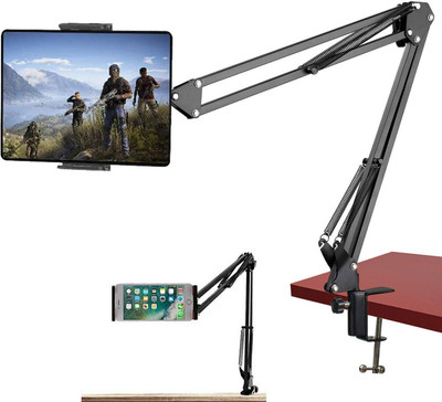 BROLAVIYA Flexible Clip Lazy Arm For Mobiles and Tablets Fits Device 4-10.6 Diagonal Inch Mobile Holder
