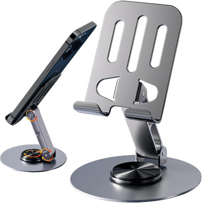 Velmi Sturdy 360° Metal Mobile Stand – Adjustable Height & Angle for All Phones Mobile Holder