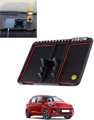 AYW Silicone Tray Mat For  Grand i10 Nios(Black)