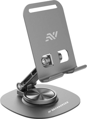 NECESORIES Mobile Stand 360° Rotatable & Foldable |Tabletop Mobile Holder| Anti Skid Pad Mobile Holder