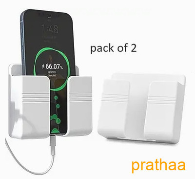 Prathaa Universal Phone Charging Wall Holder Stand Mobile Pack of 2 Mobile Holder